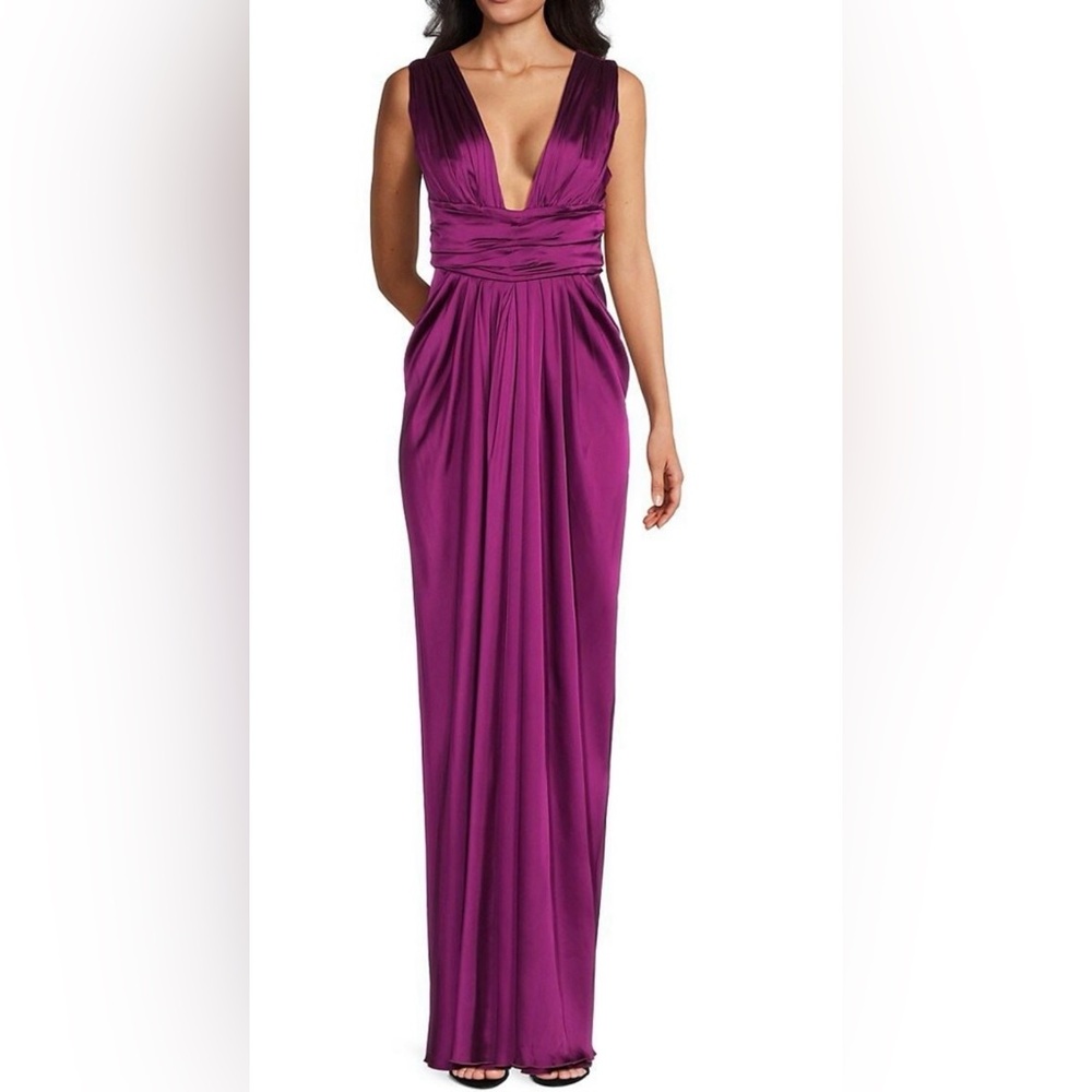 Dolce & Gabbana Deep Purple Backless Dress